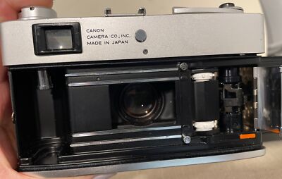 Vintage Canon Canonet QL17 Film Camera SE 45mm 1:1.7 Lens, Leather