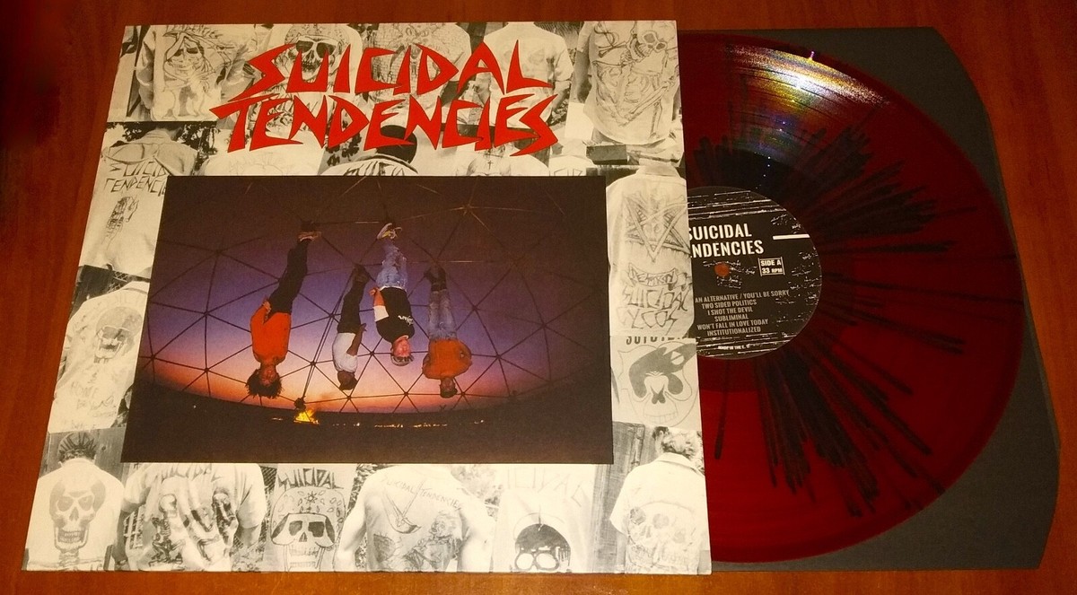 SUICIDAL TENDENCIES 1st ALBUM LP *EU* RED SPLATTER VINYL LTD 2000
