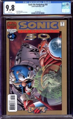 SONIC THE HEDGEHOG #50 CGC 9.8 WHITE PAGES // ARCHIE PUBLICATIONS