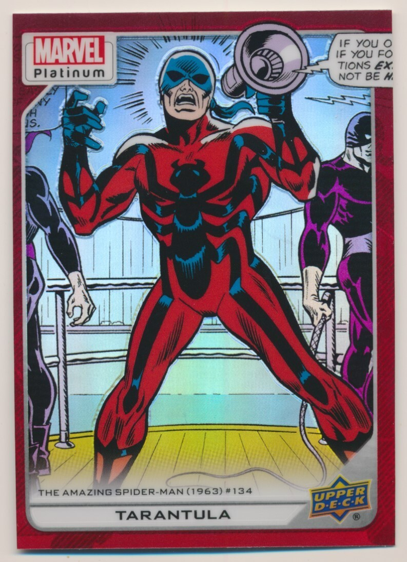 130 TARANTULA 2023 Upper Deck Marvel Platinum RED RAINBOW | eBay