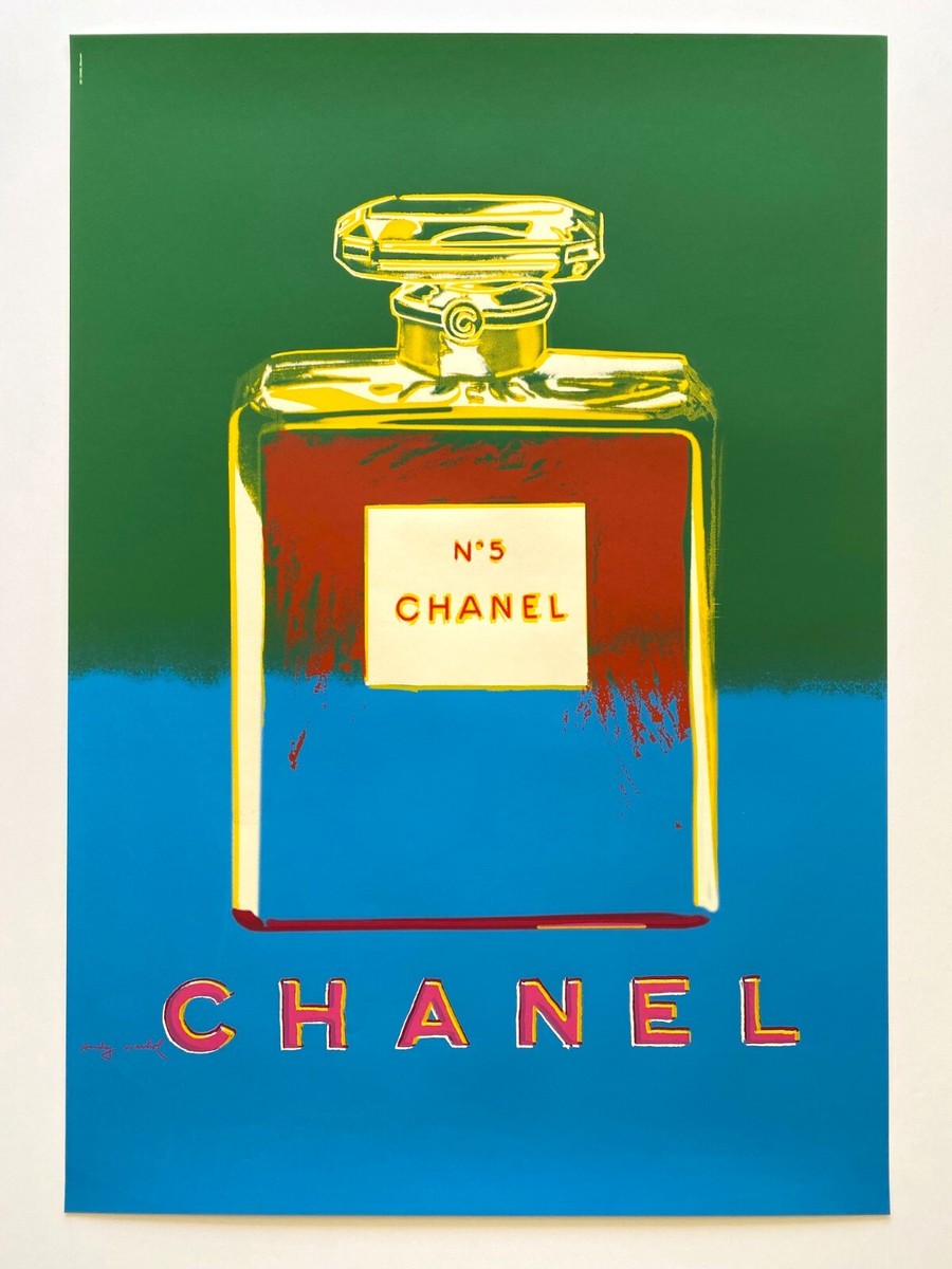 ANDY WARHOL RARE 1997 FINE ART SILKSCREEN PRINT CHANEL NO.5 LRG