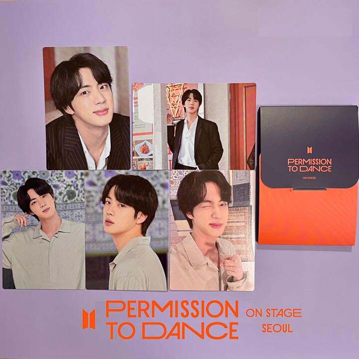BTS JIN PTD PERMISSION TO DANCE On Stage SEOUL Mini Photo Card Set