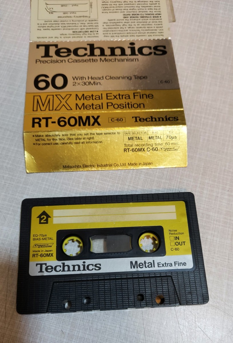 📌 VTG RARE Technics RT-60MX Metal Cassette Tape # Japan | eBay