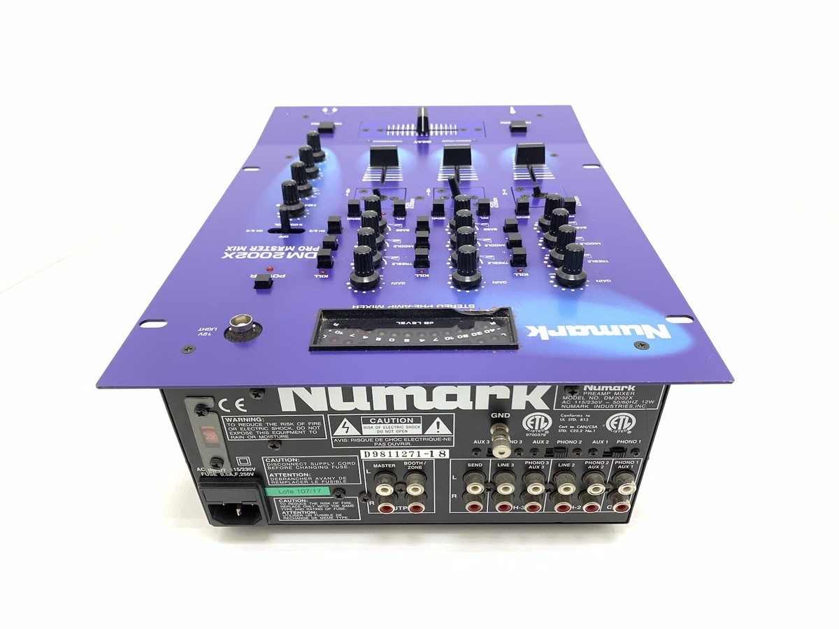 希少•音出確認済】Numark DM2002X/ DJミキサー 希少•音出確認済