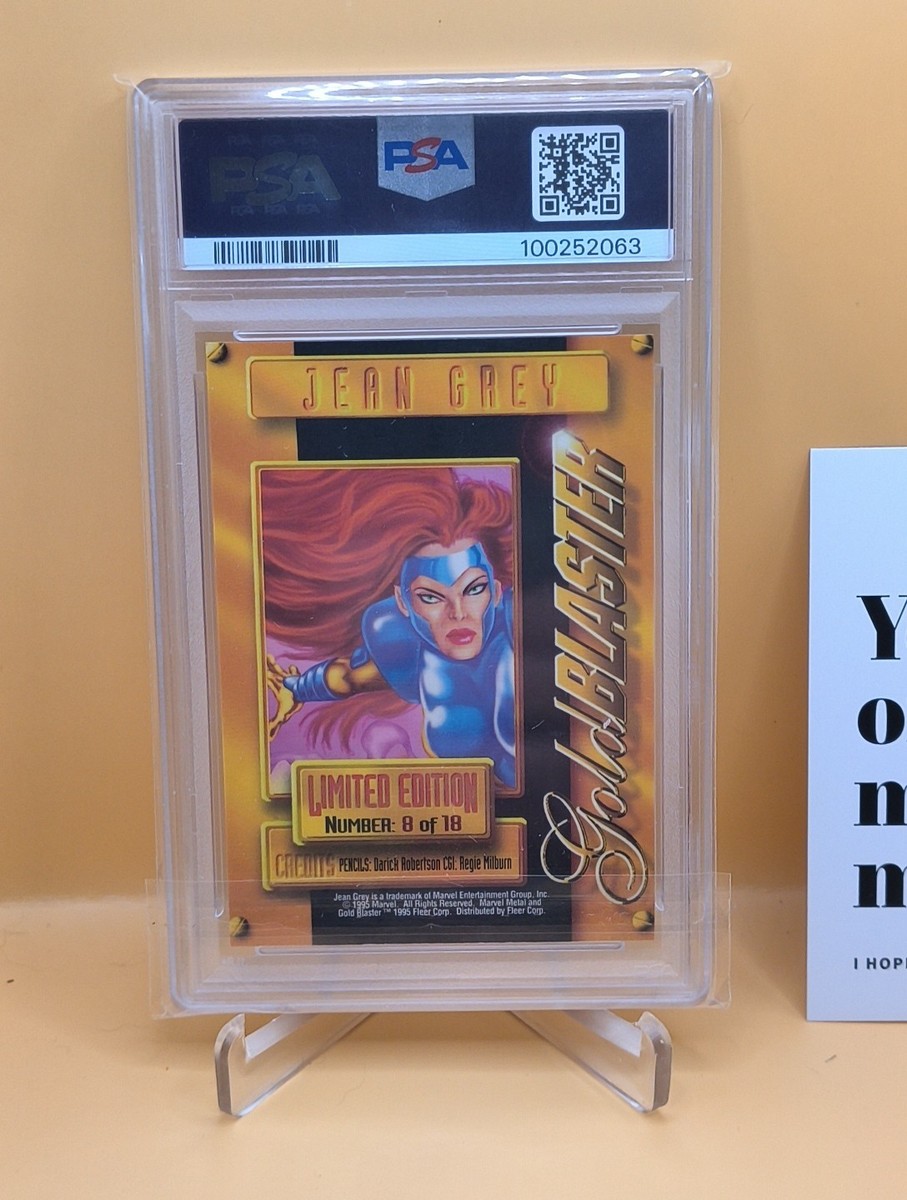 PSA 7 - 1995 Marvel Metal - Jean Grey Gold Blaster - Limited 8 Of