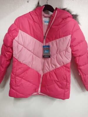 Columbia Arctic Blast Light Pink Kids Girls Winter Jacket Sz Large