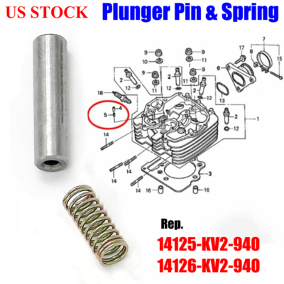 For Honda Sportrax TRX400X, 400EX Plunger Pin & Compression Spring