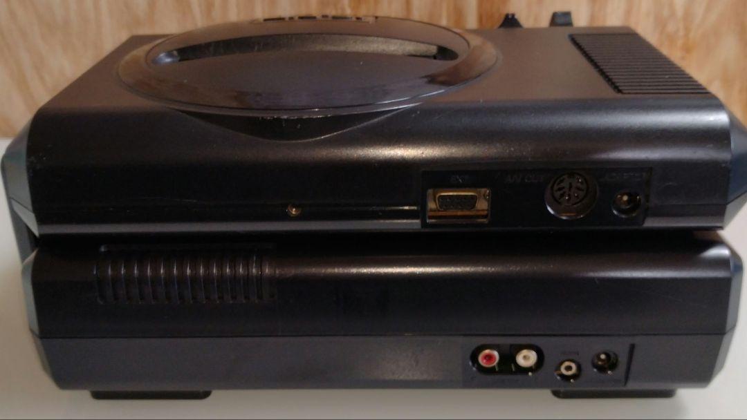 MEGA CD Console HAA-2910 SEGA Genesis Tested System Color Black