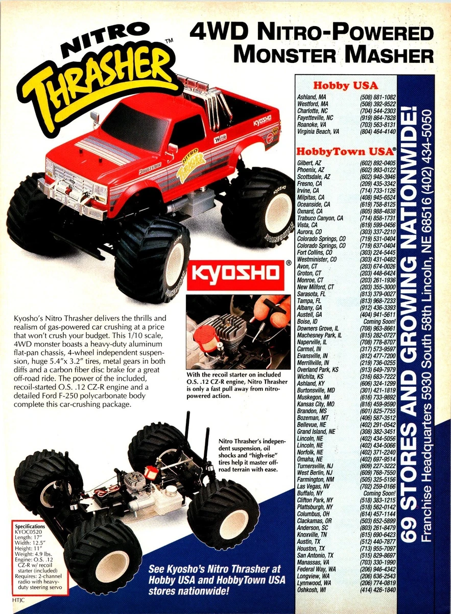 Kyosho Nitro Hobby RC Car, Truck & Motorcycle Monster Trucks for