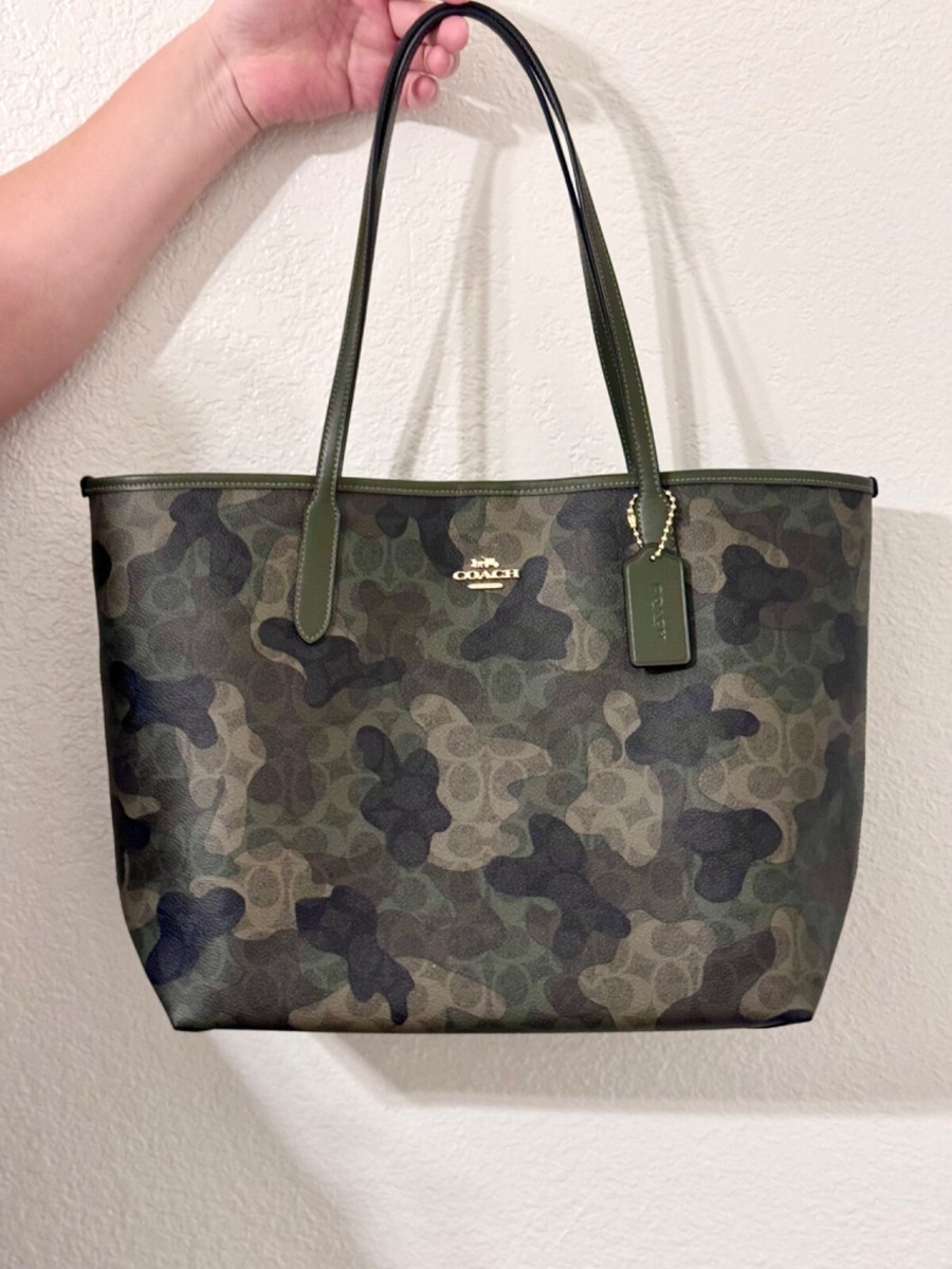 NWT Coach City Tote Bag In Signature Camo Print NWT | eBay