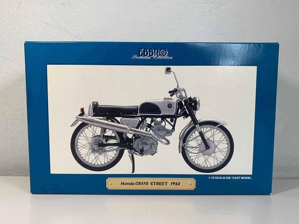 EBBRO 1/10 Scale HONDA CR110 Street 1962 Black Color w/Original