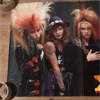 X poster about 30 years ago X JAPAN hide YOSHIKI TOSHI PATA TAIJI