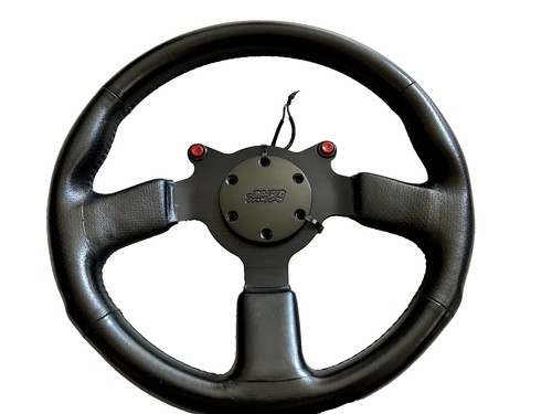 JDM Mugen Racing 3 Steering Wheel (Black Suede / Red Stitch) 53100
