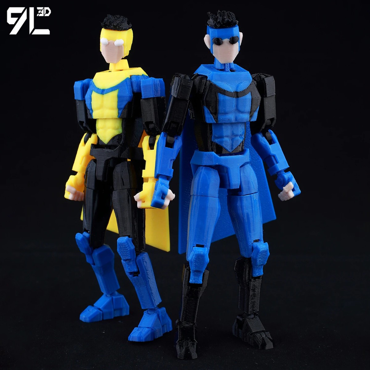 9L3D Lucky 13 Invincible Boy Action Figure, 3D Printed Anime Model