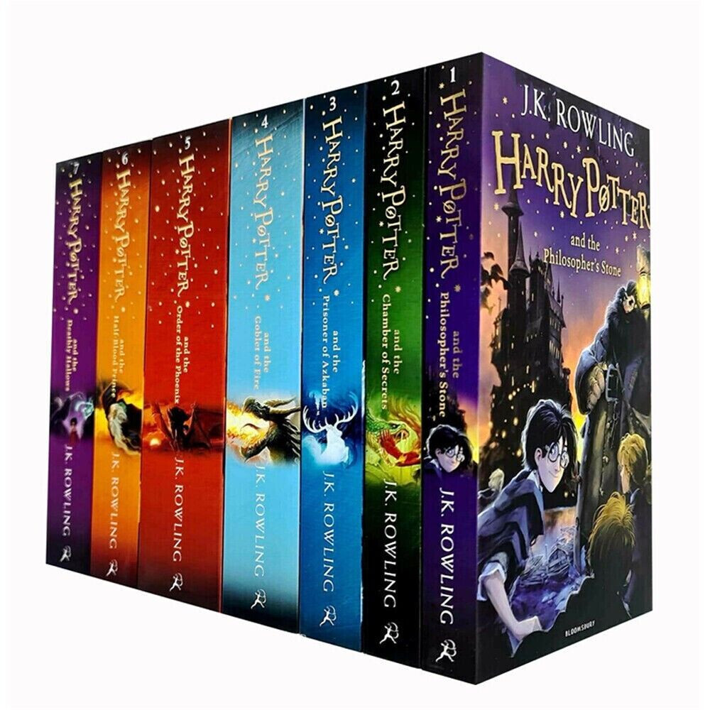 Harry Potter Complete Full 7 Books Childrens Box Set Collection by