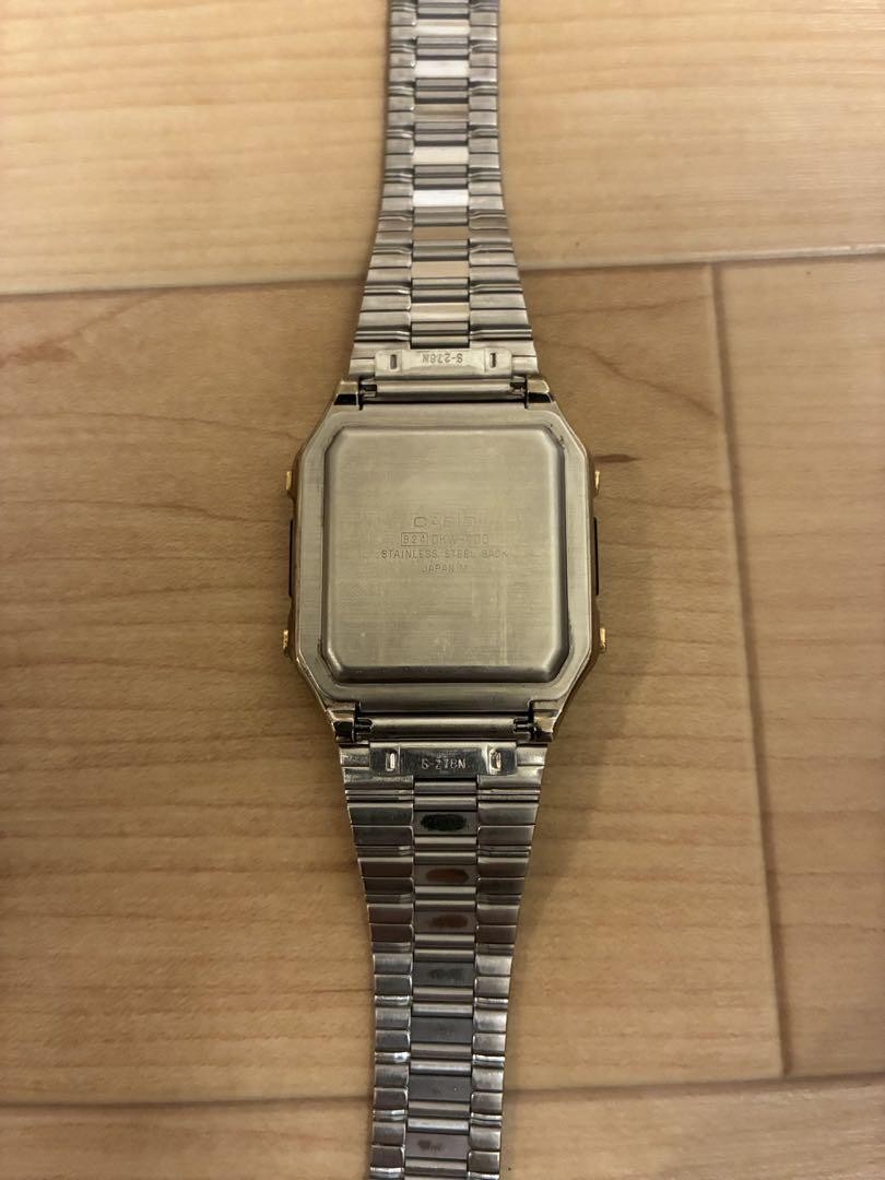 Casio DKW-100 Kanji Data Bank Vintage Digital Watch Stainless