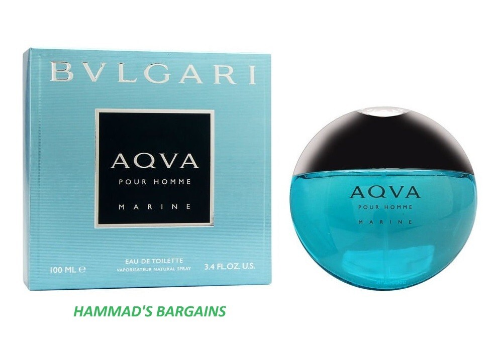 BVLGARI AQVA POUR HOMME MARINE EDT 3.4 OZ / 100 ML FOR MEN (NIB