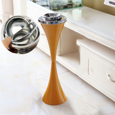 Outdoor Floor Standing Ashtray w/ Lid Cigarette Smoking Receptable