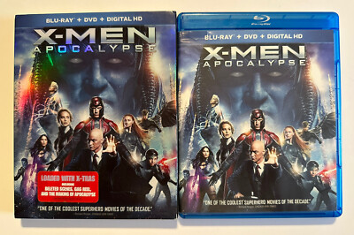 X-Men: Apocalypse (Blu-ray/DVD, 2016, 2-Disc Set) w/slipcover