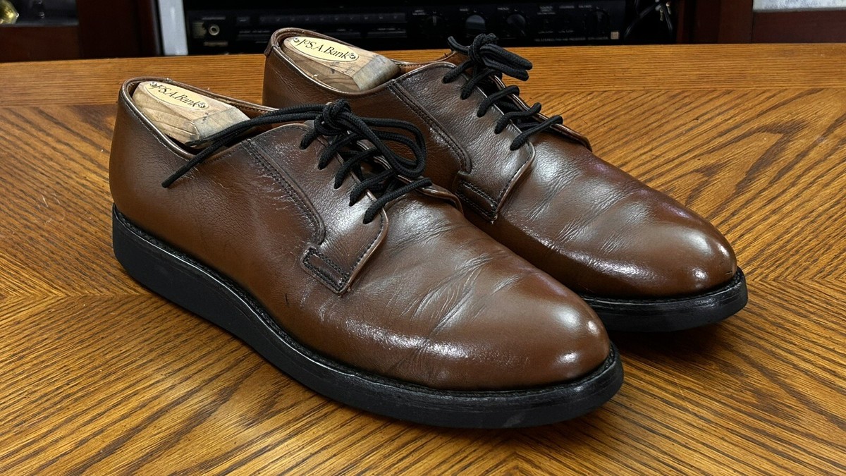 Red Wing Postman 101 Brown Leather Oxford Lace Up Working Union