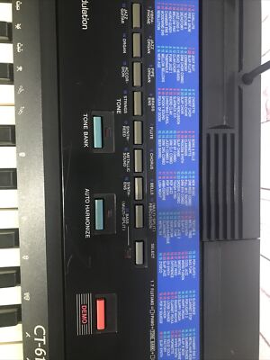 vintage CASIO CT-615 ELECTRONIC Keyboard 210 SOUND tone bank with
