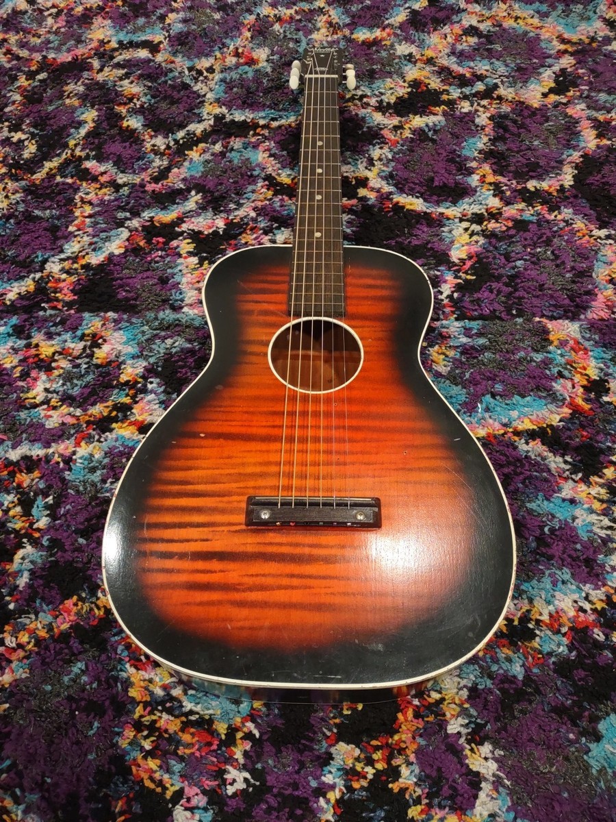 Vtg. Harmony Stella Steel Reinforced Neck Acoustic Guitar, 60's