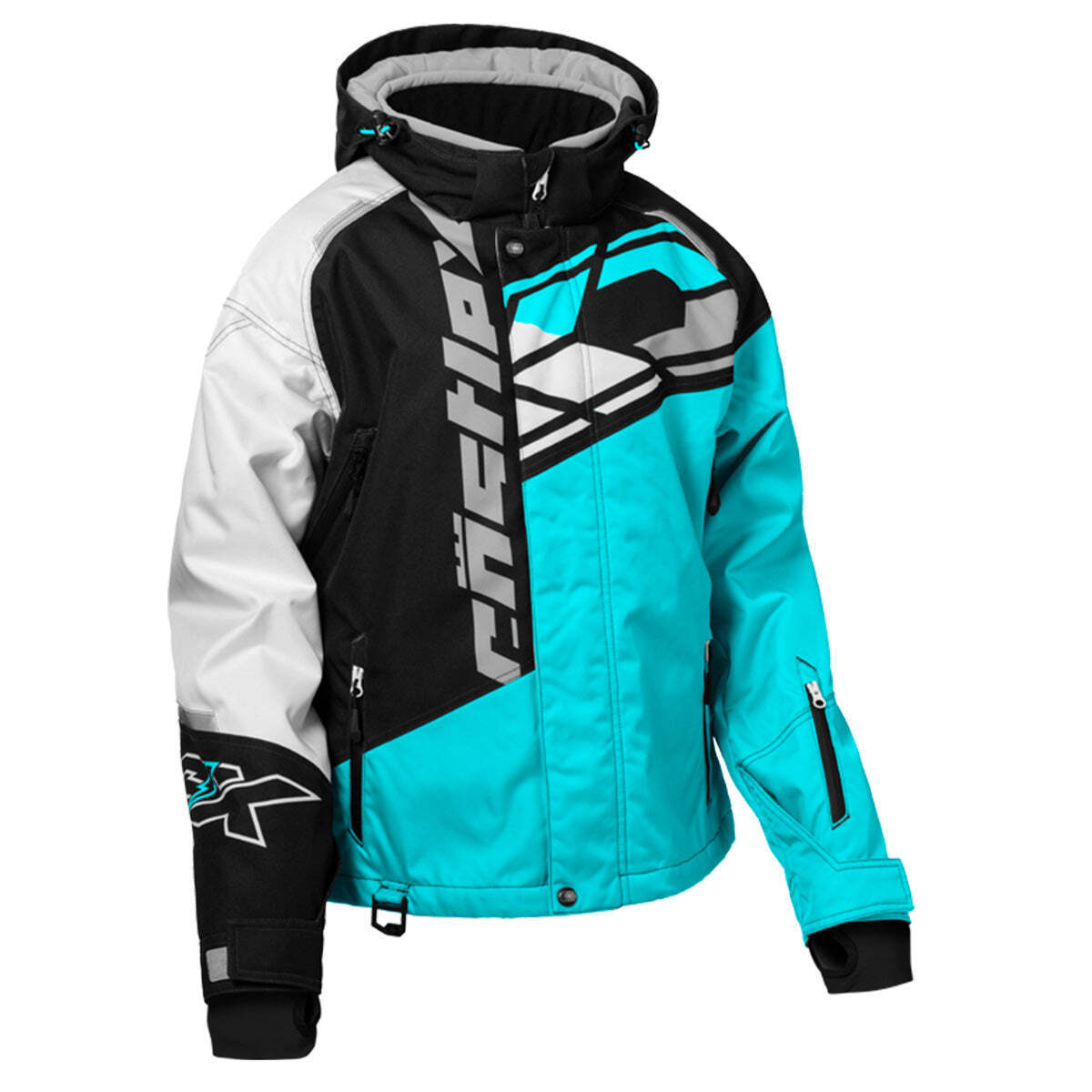 Castle X Code G4 Women's Snowmobile Jacket - Turquoise/Black/White