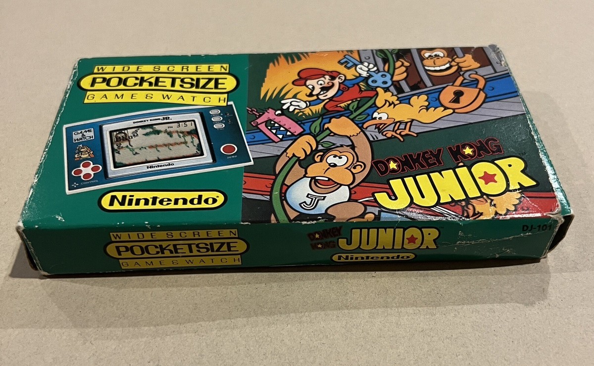 Nintendo Donkey Kong Jr. Wide Screen Pocketsize Game & Watch | eBay