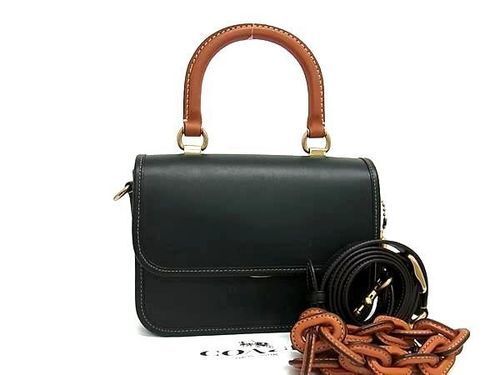 Near Mint Auth Coach C6860 Leather 3Way Crossbody Shoulder Handbag