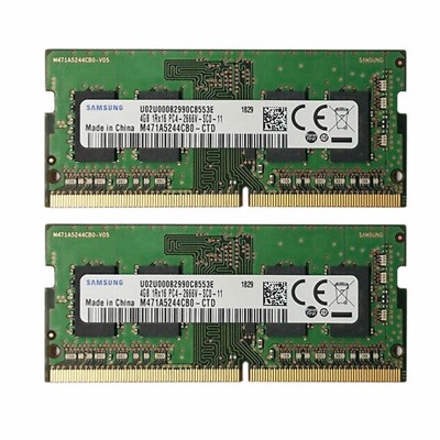 Samsung 8GB (2X 4G)B DDR4 2666MHZ PC4-21300 SODIMM Memory Ram