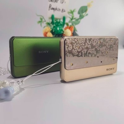 SONY Cyber Shot DSC-T99D 14.1MP CCD Vintage Digital Camera Gold