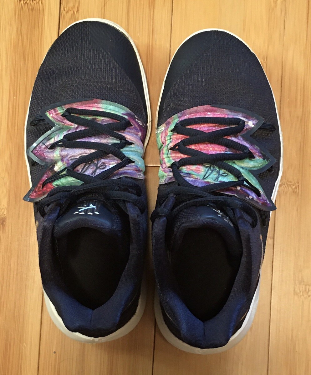 Nike KYRIE IRVING 5 Multi-Color Galaxy Navy Blue Boys Basketball