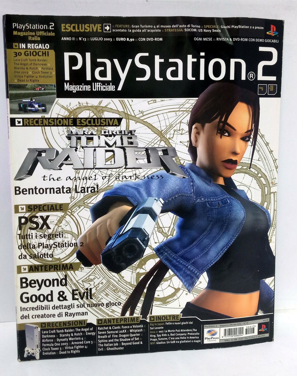 PLAYSTATION 2 TOMB RAIDER N 13 LUGLIO 2003 RIVISTA VIDEOGAME ITA