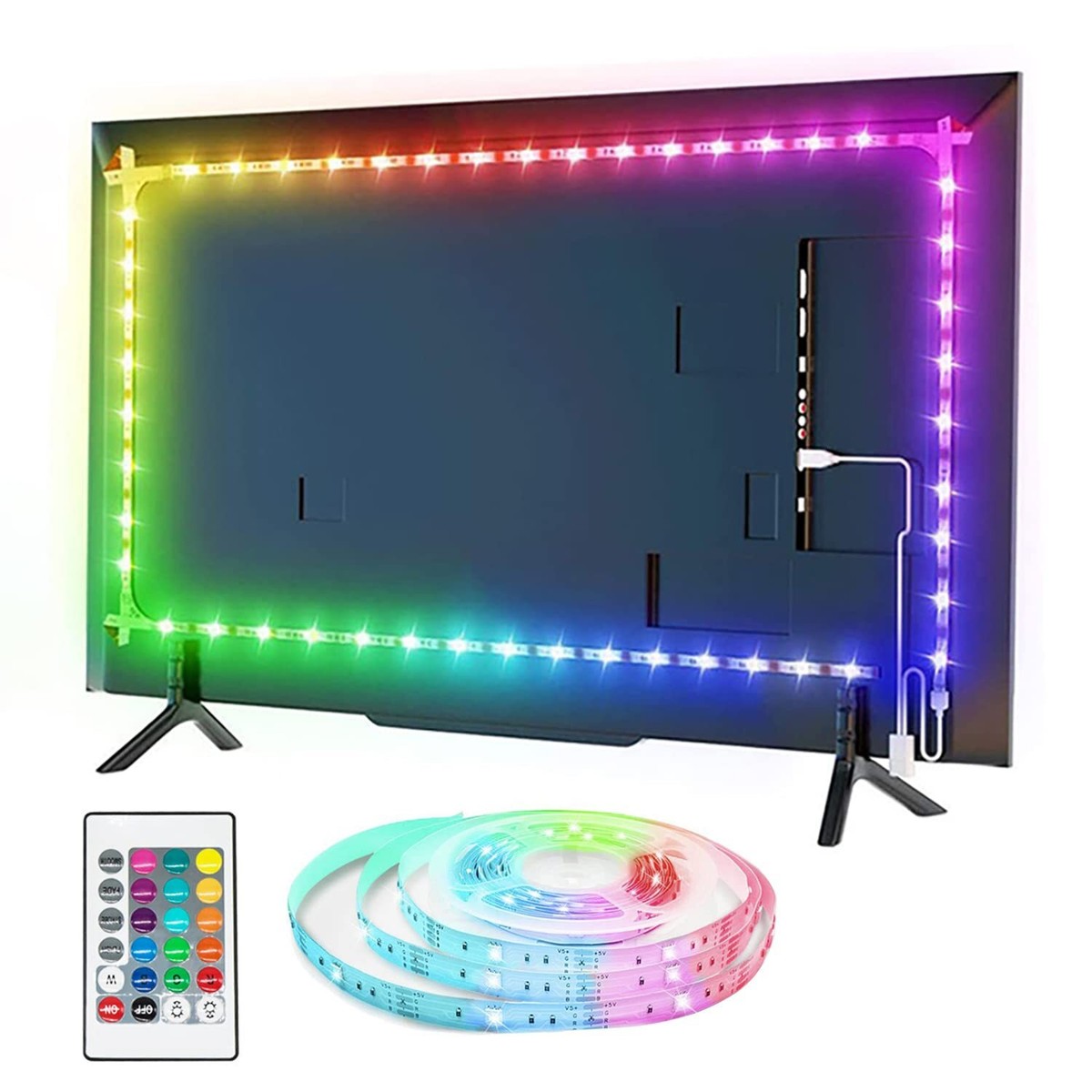 Led Strip Lights 16.4ft TV Light Strip for 32-80 inch TV/Monitor