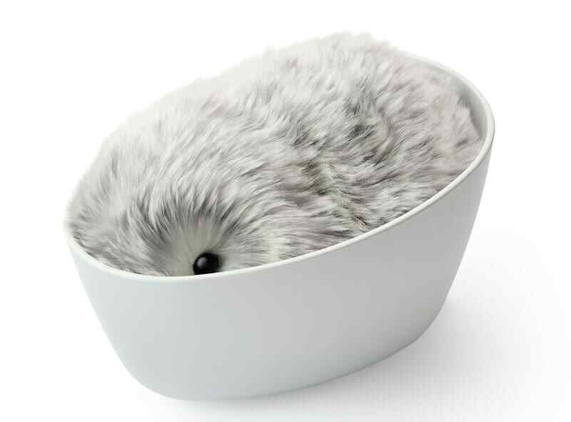 Moflin Plush Toy AI Pet Communication Robot Silver PE-M10SR AC