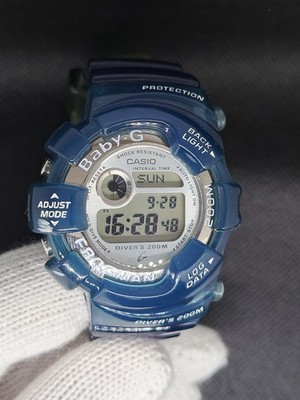 RARE CASIO Vintage Digital Watch FROGMAN BLUE JELLY BGW-103 BABY-G