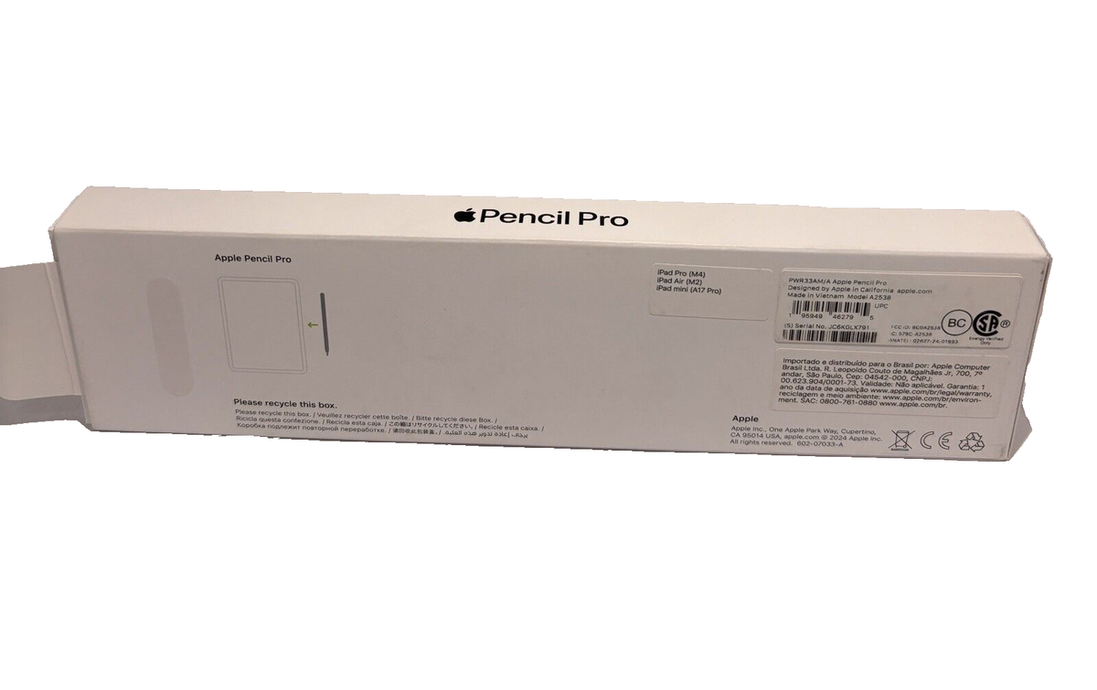 Apple Pencil Pro- MX2D3AM/A Model A2538 ( iPad Pro M4/ iPad Air M2