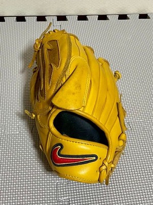 NIKE Signature Model Soft Baseball Glove Matsuzaka Yellow Junior