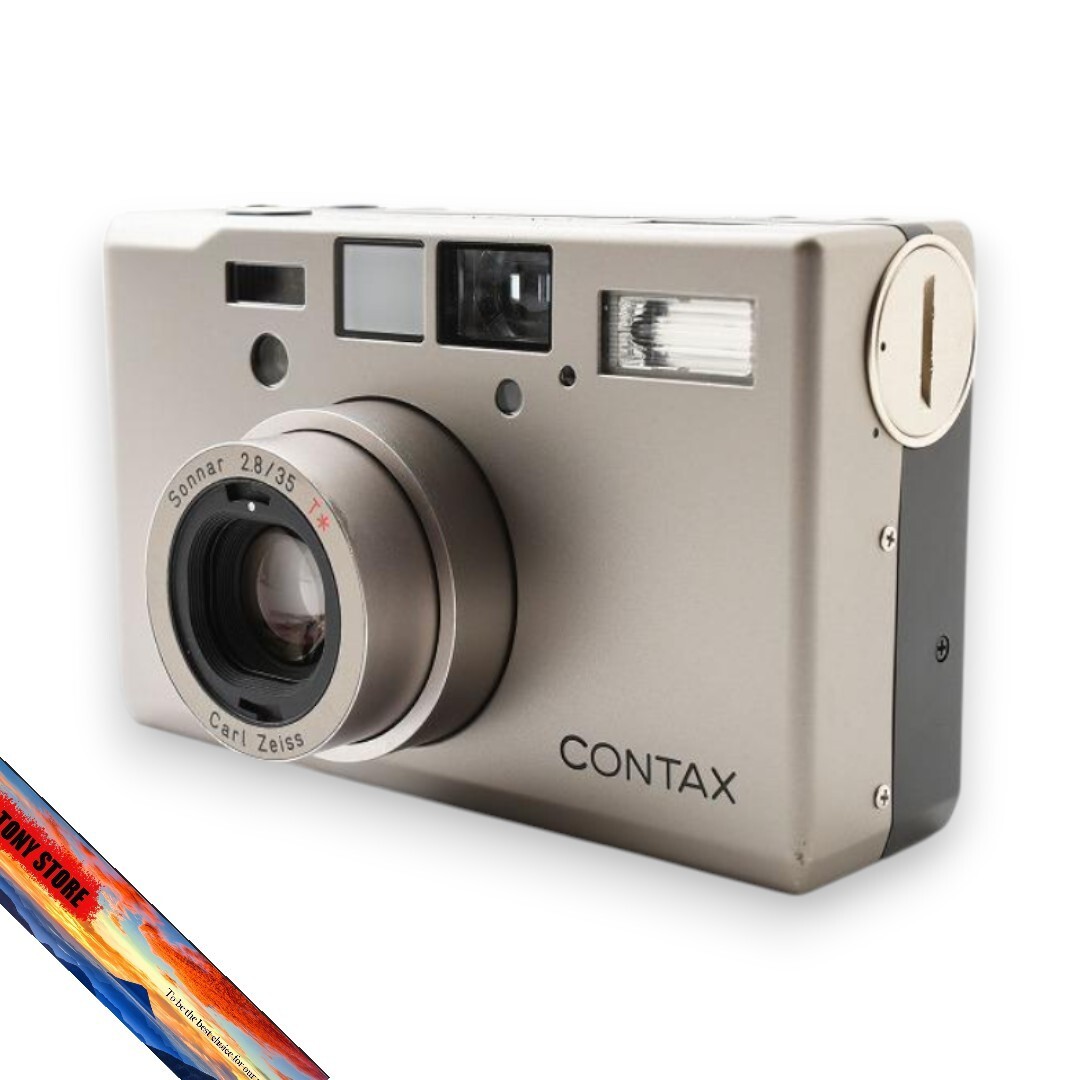 Contax T3 35mm Compact Film Camera Silver Titanium Point & Shoot