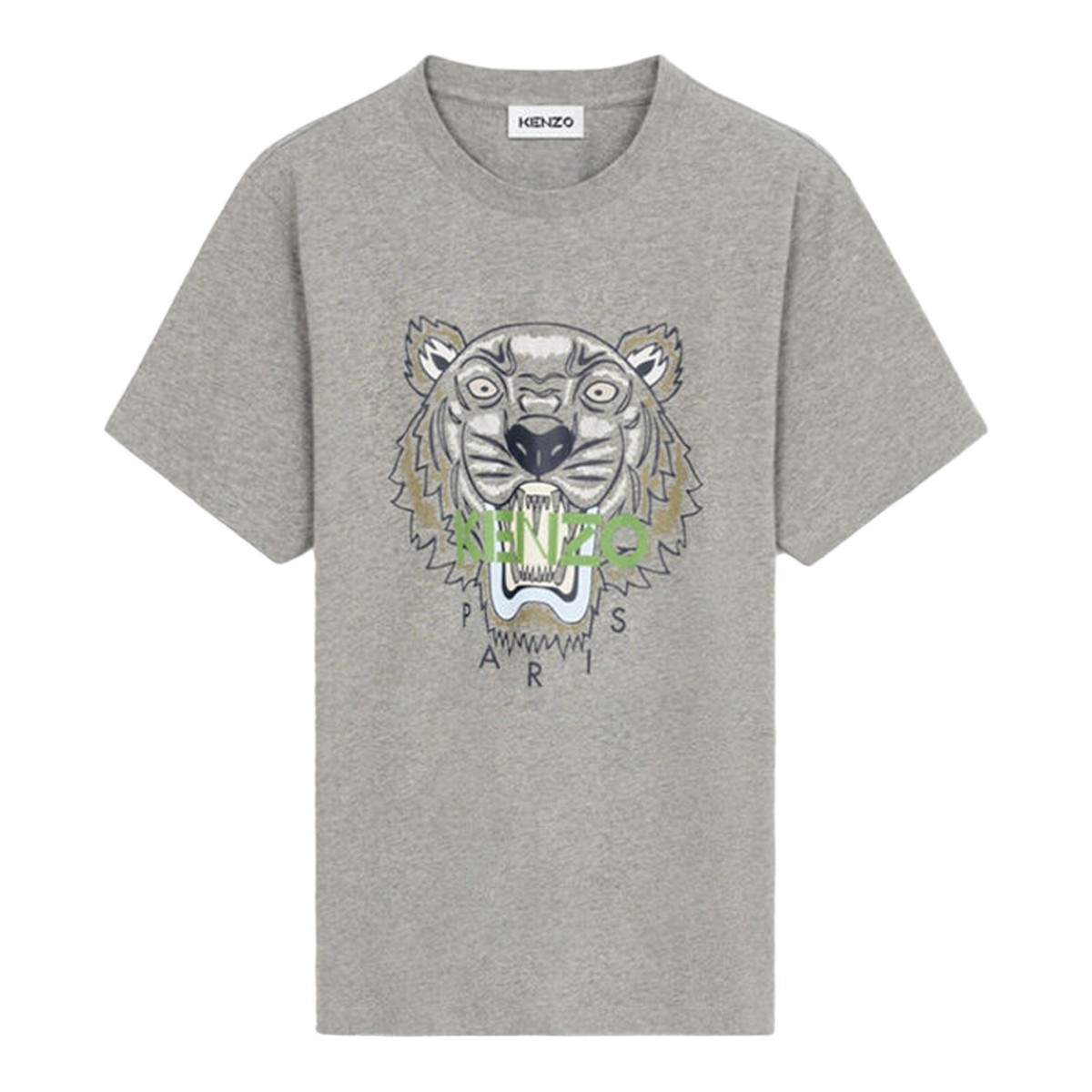 Kenzo Men's Tiger T-Shirt FC55TS0204YL Dove Grey - BRAND NEW WITH
