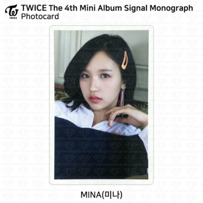 TWICE 4th Mini Album Signal Monograph Photocard KPOP Sana Momo