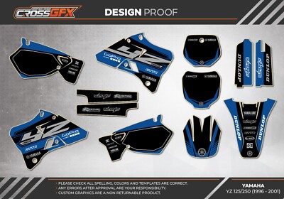 1996 1997 1998 1999 2000 2001 Graphics Kit for YAMAHA YZ 125 YZ