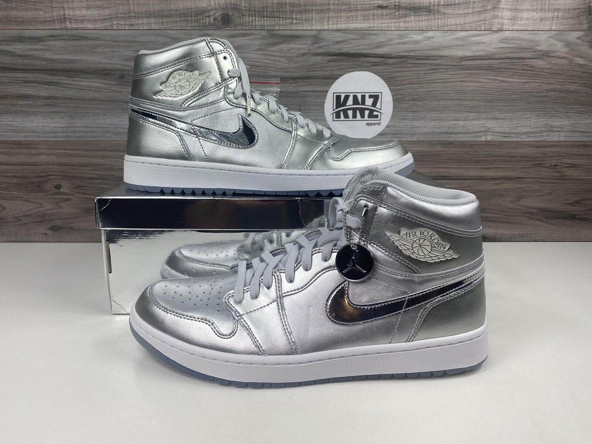Nike Air Jordan 1 Retro High NRG GOLF Gift Giving Silver FD6815