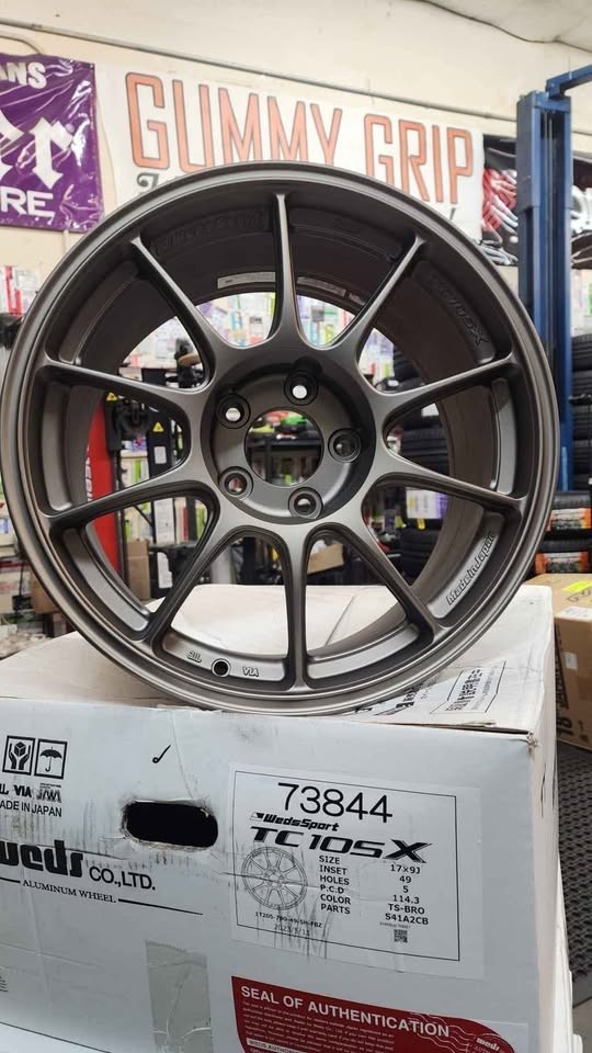 WedsSport TC105X jdm wheels 17x9 5x114.3 +49 S2000 fitment SPECIAL