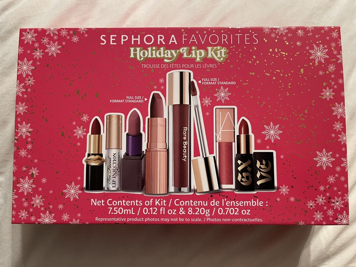 Sephora Favorites Holiday Lip Kit Essential Lipstick Wardrobe 7pc
