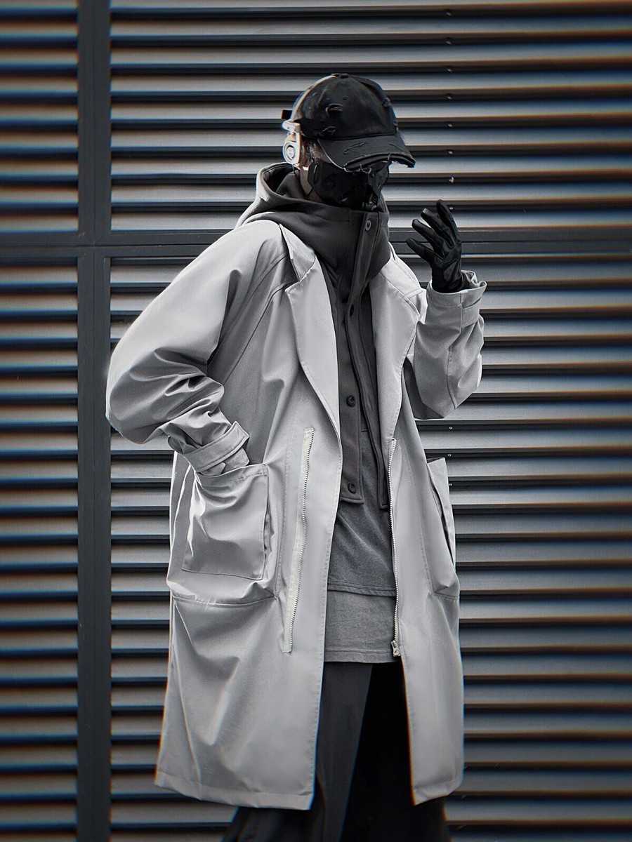 Niepce Techwear Urban Jacket with Hoodie Streetwear Casual Long