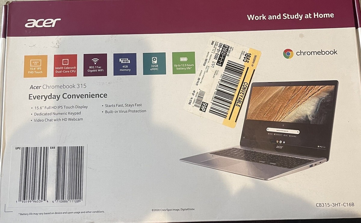 Acer Chromebook 315 N19Q3 Silver 15.6 In Full HD 32 GB eMMC Chrome