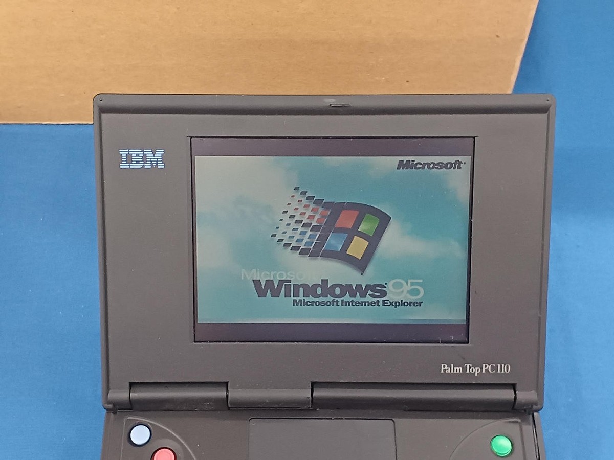 IBM 2431-YDW Palm Top PC 110 CPU i486SX Windows 95 1995 w/ Box | eBay