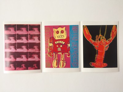 ANDY WARHOL RARE VINTAGE 1989 POP ART POSTCARDS AW FOUNDATION