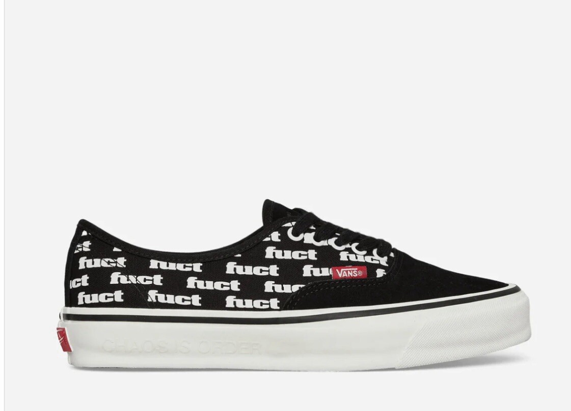 Vans x FUCT x Slam Jam LX Authentic Reissue 44 Sneakers Black 8.5